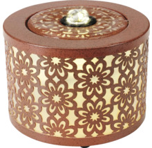 Dekorativní pokojová fontána s květinovým vzorem a LED osvětlením