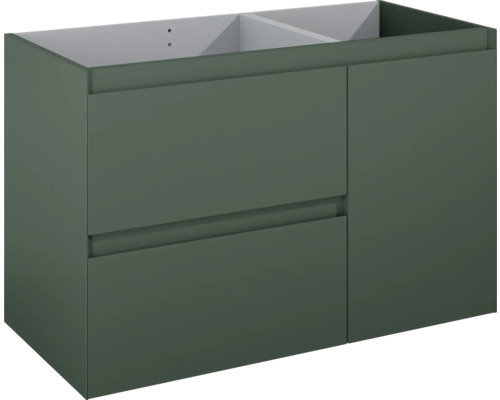 Skříňka pod umyvadlo Jungborn DECEM forrest zelená 1000 x 635 x 458 mm 169003 Skříňka pod umyvadlo se dvěma zásuvkami a jedněmi dveřmi