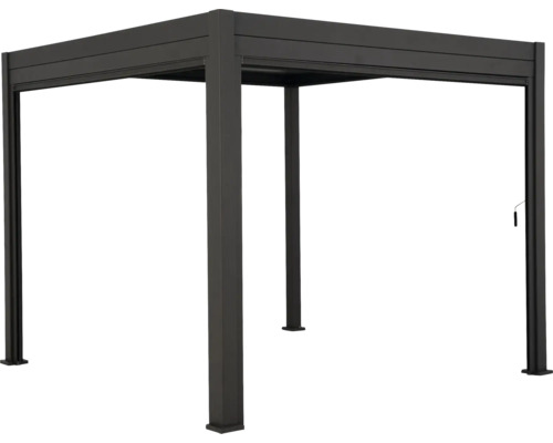 Kovový zahradní pavilon s lamelovou střechou