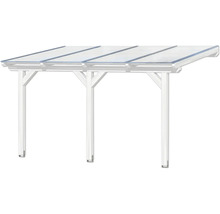 Volně stojící carport s průsvitnou střechou