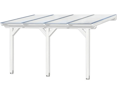 Volně stojící carport s průsvitnou střechou