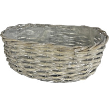 Proutěný košík na rostliny s fólií