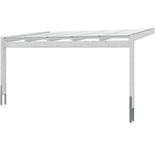Dřevěný carport s průhlednou střechou