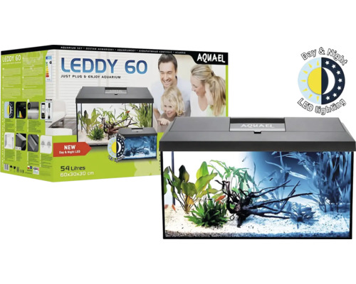 Akvárium Aquael Leddy 60 s funkcí denního a nočního osvětlení