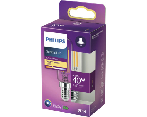 LED žárovka Philips pro digestoř, 4,5 W, patice E14, v krabici