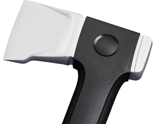 Sekera s ocelovou hlavou a plastovou rukojetí