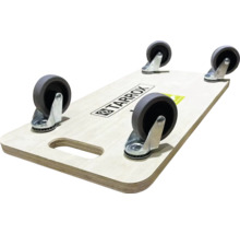 Dílenská pojízdná deska se čtyřmi kolečky a držadlem