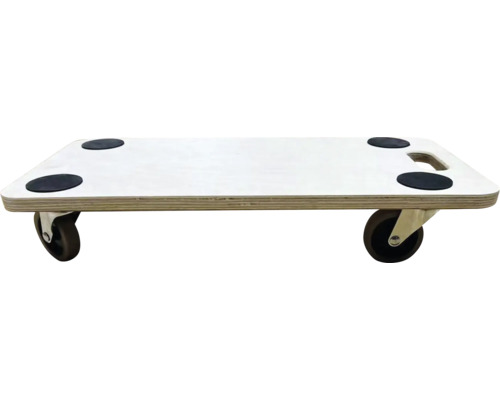 Dřevěná pojízdná deska s rukojetí a kolečky