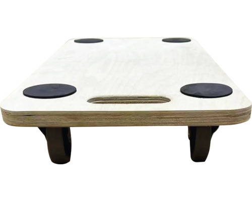 Dřevěná kolečka na nábytek s otvorem pro rukojeť a kolečky