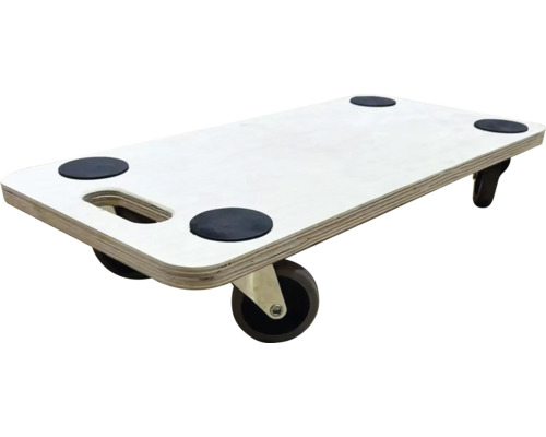 Dřevěná přepravní kolečka na nábytek s otvorem pro uchopení a protiskluzovými podložkami