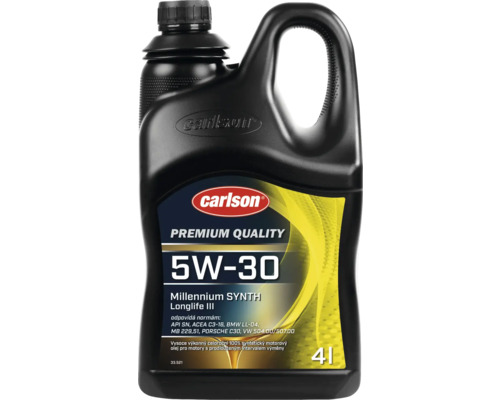Motorový olej Carlson 5W-30 v čtyřlitrovém kanystru