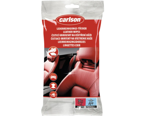 Čisticí ubrousky na kůži Carlson, balení 26 kusů