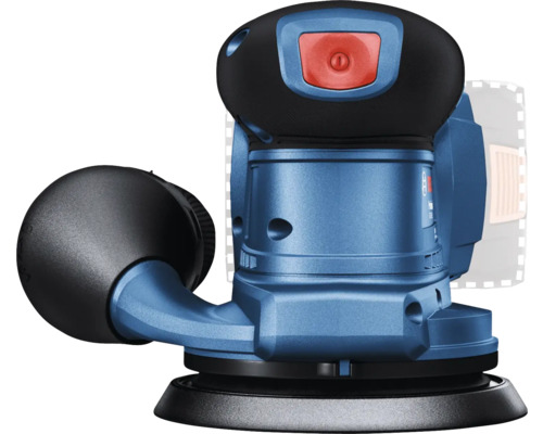 Modrá excentrická bruska na dřevo a kov