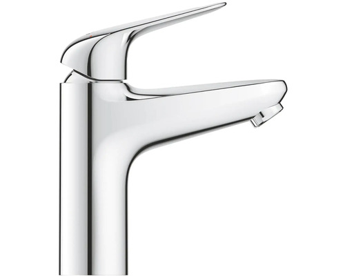 Páková umyvadlová baterie z kovu, chromovaná