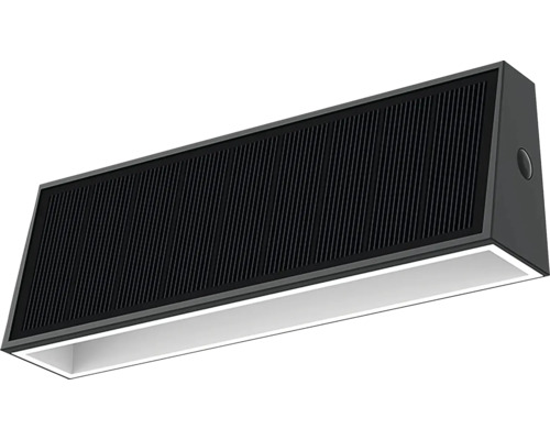 LED solární nástěnné osvětlení VIKING VSR31 IP44 6,25 W 700 lm 4000 K černé Obdélníkové stropní svítidlo s lamelami