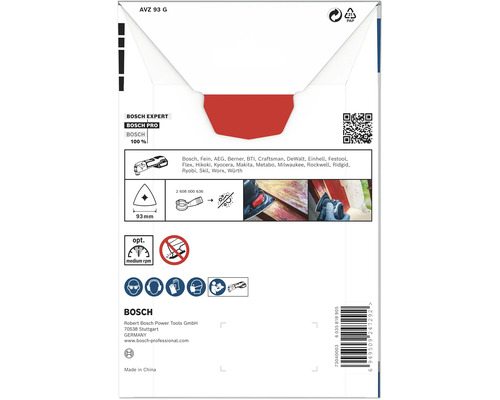 Balení brusného listu Bosch Expert Bosch Pro AVZ 93 G