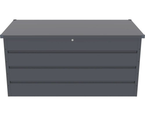 Zahradní box na polstry kovový Rojaplast MAX F 1072 l 170 x 85 x 82 cm tmavě šedý Kovový úložný box
