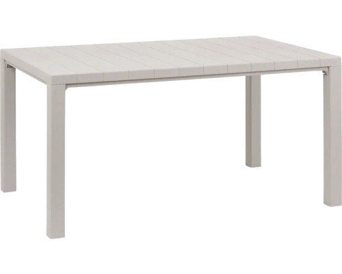 Obdélníkový zahradní stůl s lamelovou strukturou