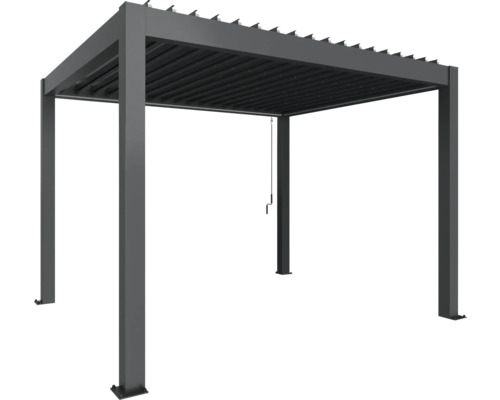Volně stojící lamelová pergola z kovu