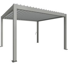 Volně stojící pergola s lamelovou střechou z kovu