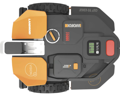 Robotická sekačka Landroid shora