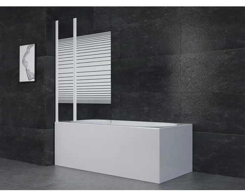 Vanová zástěna 2dílná Aurlane White Elegance 2 100x140 cm čiré sklo barva profilu bílá BWF250W Vanová zástěna 2dílná Aurlane White Elegance 2 100x140 cm čiré sklo barva profilu bílá BWF250W