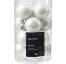 Skleněné vánoční koule, sada 16 kusů