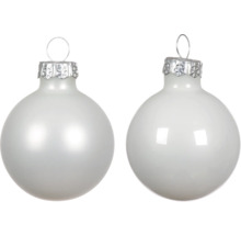 Dvě skleněné vánoční koule