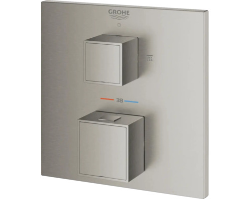 Podomítková termostatická baterie Grohe se dvěma krychlovými ovládacími prvky