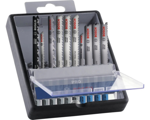 Sada pilových listů Bosch v otevřeném plastovém boxu