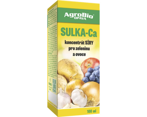 Hnojivo pro zeleninu a ovoce anorganické kapalné Sulka - Ca 100 ml Sulka Ca koncentrát síry pro zeleninu a ovoce