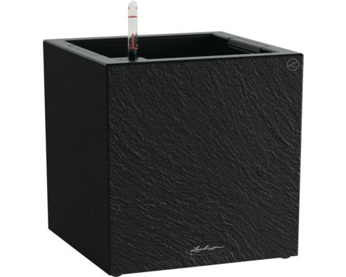 Čtvercový květináč s ukazatelem hladiny vody