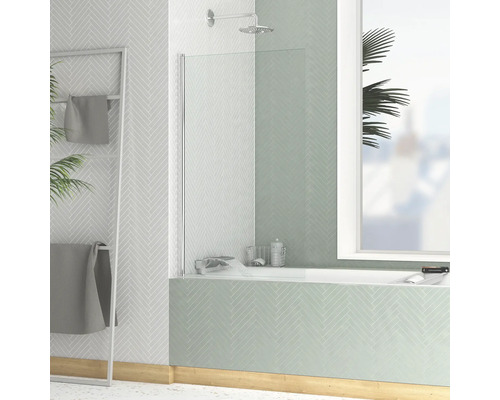 Vanová zástěna 1dílná Aurlane Essential 70x120 cm čiré sklo barva profilu chrom FAC733 Vanová zástěna 1dílná Aurlane Essential 70x120 cm čiré sklo barva profilu chrom FAC733