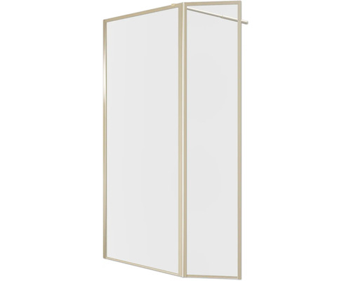 Walk In Aurlane Golden Edge 130 cm barva rámu zlato dekor skla čiré sklo
