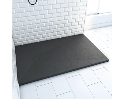Sprchová vanička aurlane Stone 90 x 140 x 2,6 cm antracit Matné FAC205