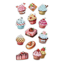 Obrázek různých dortů a cupcakes
