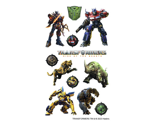 List samolepek s motivy Transformers