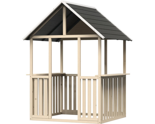 Dřevěný domeček na hraní se střechou