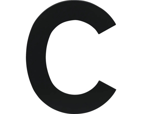 Nerezové číslo RN.120L.C.CE v plochém „2D“ provedení, matná černá
