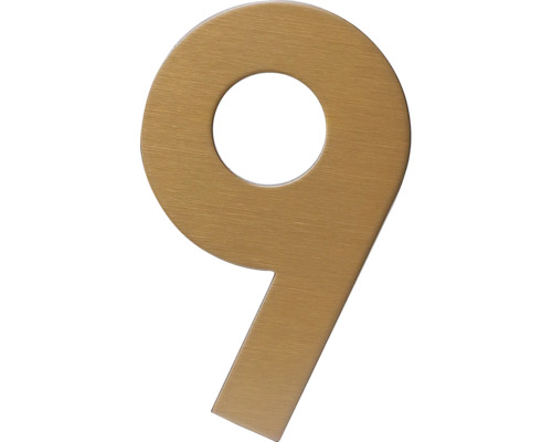 Nerezové číslo RN.120L.9.MD v plochém „2D“ provedení, měď matná