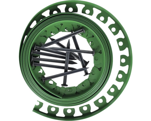 Plastový obrubník s hřebíky