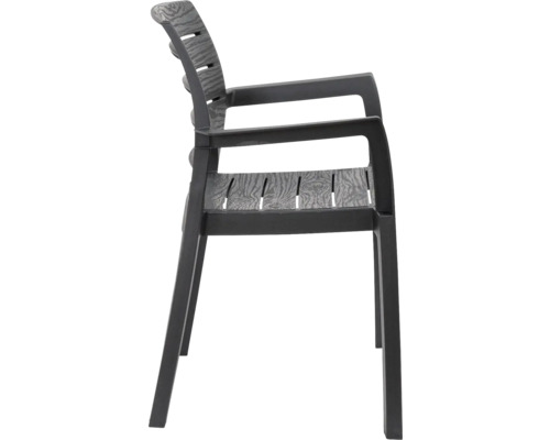 Zahradní židle s područkami, plastová