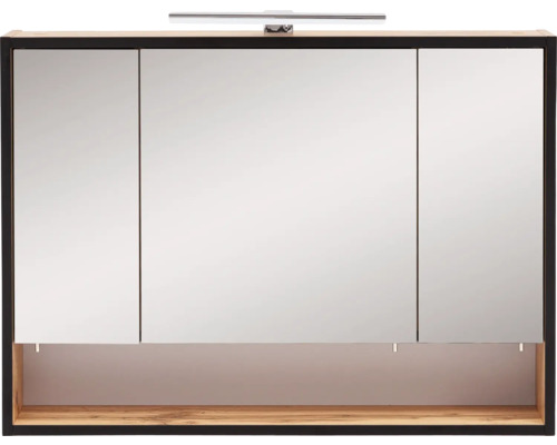 Zrcadlová skříňka se třemi dvířky a osvětlením