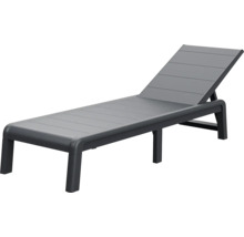 Plastové lehátko s nastavitelným opěradlem pro venkovní použití