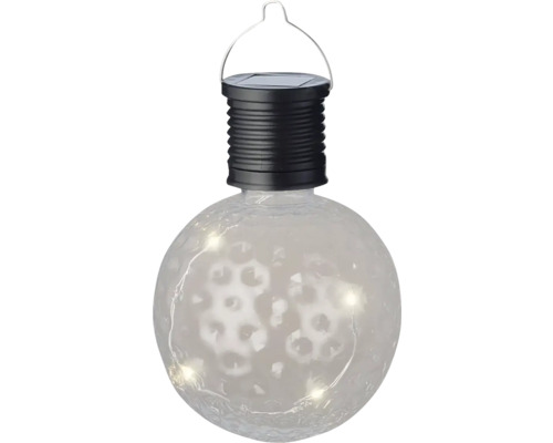 Solární světlo žárovka Ø 7,8 x 11,2 cm 4 LED, teplé bílé světlo