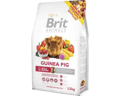 Krmivo pro morčata Brit Animals Guinea Pig Complete 1,5 kg Krmivo pro morčata Brit Animals, 1,5 kilogramové balení