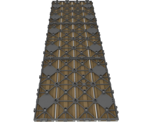 Terasa z dřeva s plastovou spodní konstrukcí