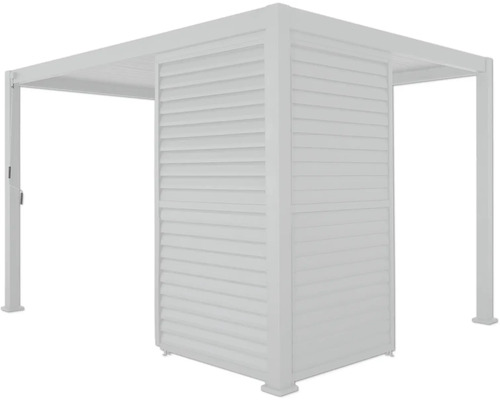 Pergola s lamelovou stěnou pro zahradu