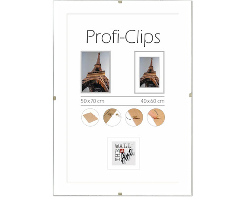Rámeček na fotografie Profi-Clips ve dvou velikostech: 50 x 70 cm a 40 x 60 cm