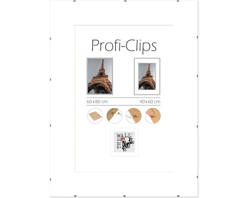 Fotorámeček Profi-Clips s rozměry 60 krát 80 centimetrů a 40 krát 60 centimetrů
